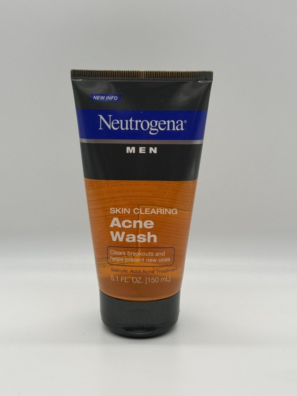 Neutrogena Men Skin Clearing Daily Acne Face Wash 5.1 fl oz Salicylic Acid New